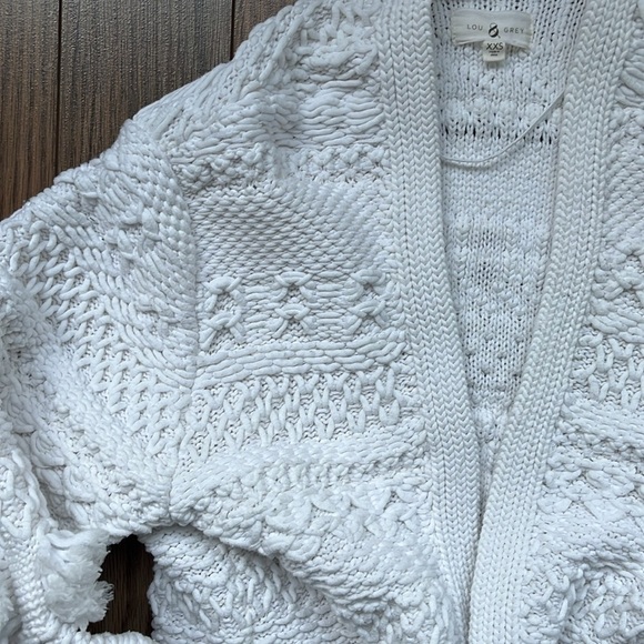 LOU & GREY Cotton Blend Boho Cardigan oversized XXS-S - Picture 2 of 11